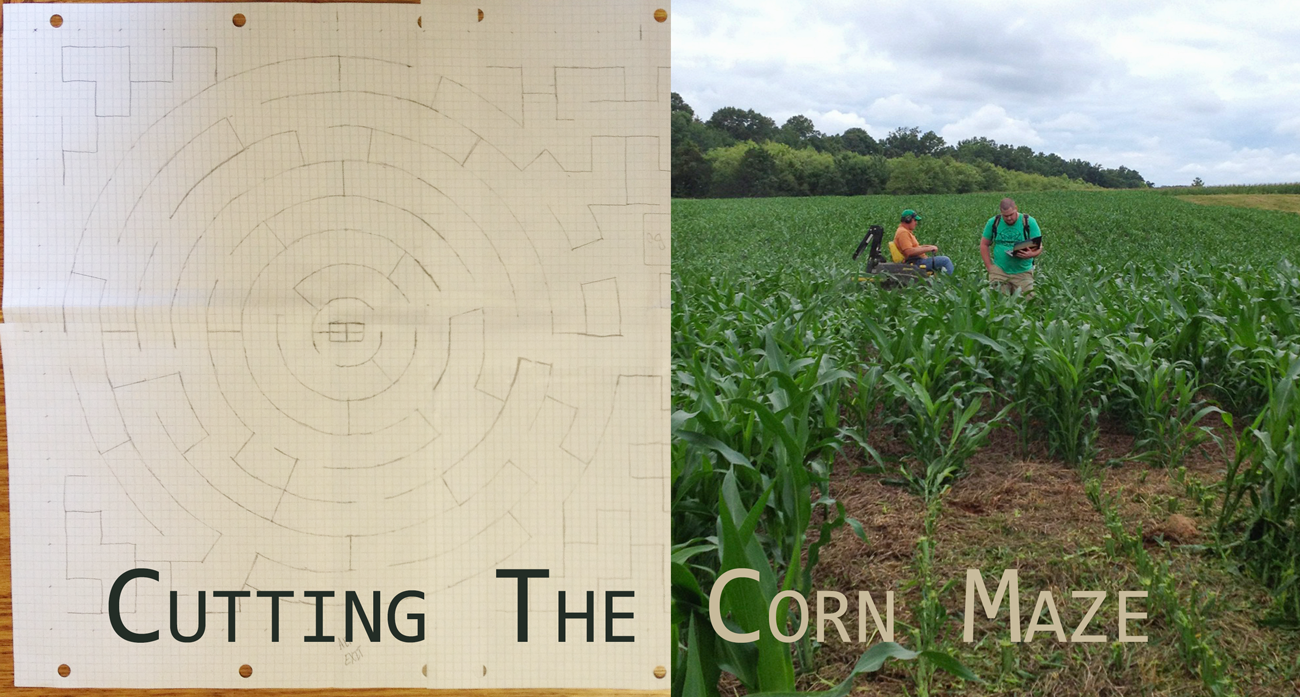 Time to cut the corn maze
